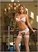 Embroidered Eyelet Mesh Bra Top, Garterbelt, and G String Set Sexy Lingerie - One Size in White/Pink