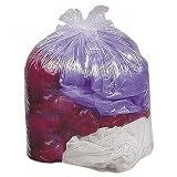 Trash Can Liner, 16 Gallon, .6Mil, 24x31, 500/BX, Clear, Sold as 1 box