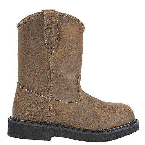 Georgia Boys' Pull-On Work Boot Round Toe