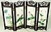 Miniature Decorative Screen - Framed Lotus Flower / Longevity Koi Fish Screen - Small - Office Decorative Accessory