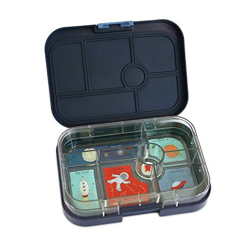 YUMBOX Leakproof Bento Lunch Box Container (Espace Blue) for Kids with Glow-in-the-dark Stars!