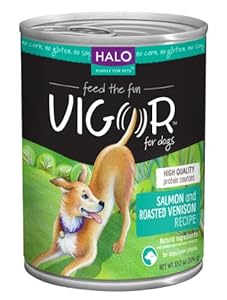 Halo Vigor 12-Pack Salmon and Roasted Venison Dog Food, 13.2-Ounce