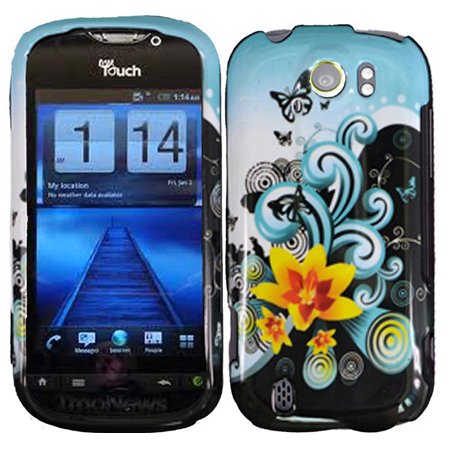 Best Price iNcido Brand HTC My Touch 4G Slide Cell Phone Yellow Lily Protective Case Faceplate Cover