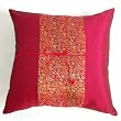 Handmade Deluxe Cushion Cover / Pillow Sham With Silky Mulberry Filigree Detail