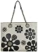 Love Moschino Beige-Black Canvas Tote Bag