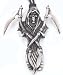 Jewelry : GRIM REAPER Death Scythe Silver Tone Pewter PENDANT Necklace
