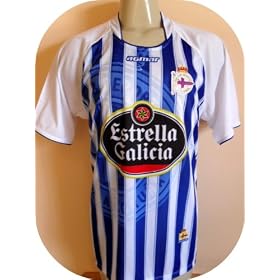 DEPORTIVO LA CORU�A-SPAIN-SOCCER JERSEY SIZE LARGE .NEW.STOCK LIQUIDATION.