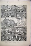 1891 MANCHESTER HOTEL ALDERSGATE WINE CELLARS BILLIARD