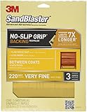 3M SandBlaster Between Coats Sandpaper, 220-Grit, 9-Inch by 11-Inch