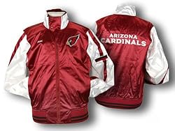 Arizona Cardinals NFL Womens CHEER Satin Track Jacket, Red
