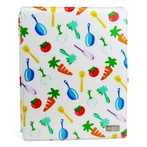 JAVOedge Vegetable 360 Rotating Smart Cover Case with Stand for Apple iPad 2