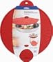 Trudeau 11-Inch Silicone Splatter Screen, Red