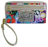 NEW COACH POPPY MULTI-COLOR POP C ZIP ACCORDIAN WALLET 42896 Reviews