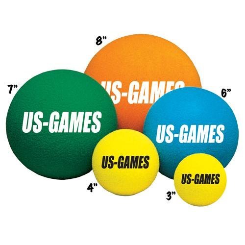 Us-Games Uncoated Economy Foam Balls