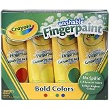 Crayola 4ct Washable Fingerpaints Primary