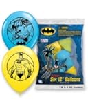 Pioneer National Latex Batman 6 Count 12" Latex Balloons, Assorted