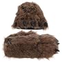 Fuzzy Grizzly Bear Paw Slippers for Women and Men