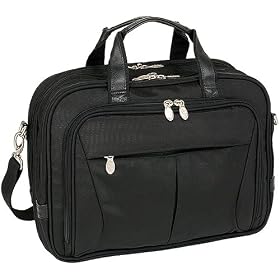 McKlein Pearson Expandable Briefcase Black Laptop Cases