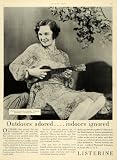 1929 Ad Ukelele Listerine Musical Instrument Lambert Pharmacal St Louis Missouri - Original Print Ad