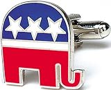 Cufflinks Inc Mens Republican Cufflinks Red/Blue