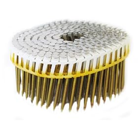 Anchor 214x092BPSSR 2-1/4-Inch by 0.092 15 Degree Plastic Coil Stainless Steel Ring Shank Siding Nails 3,600/CTN