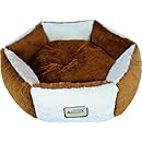 Armarkat Pet Bed, C02NZS/MB, Brown &amp; Ivory