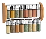 Emsa SCANDIC Gewürzbord mit 16 Gewürzen, 36 cm Buche/chrom