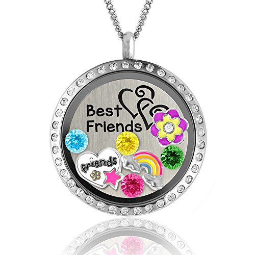 Best Friend Gifts Teen Christmas Gifts Charm Locket Best Friend Necklaces Friendship Gifts BFF Necklace