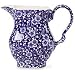 Queen's China Blue Calico Creamer, 9 Ounces