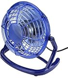 Blue USB Retro Desk Fan for PC , Laptop , Netbook, Apple Macbook , iMac.....Free Delivery....Next Day Delivery Option