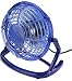 Blue USB Retro Desk Fan for PC , Laptop , Netbook, Apple Macbook , iMac.....Free Delivery....Next Day Delivery Option