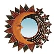 All Natural Handmade Mirror - Sun/Moon/Comet Design