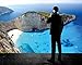 GREAT ART® Zakynthos Beach - Wreck of Greece Island Navagio Island Zante Greece Sea Wall Decor - Smuggler's Bay Wallpaper (210 x 140 cm)