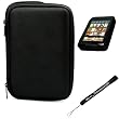 Black Slim Stylish Hard Cover Nylon Protective Carrying Case Folio for Pandigital Novel 7" Color Multimedia eReader + Indlues a 4-Inch Determination Hand Strap
