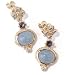 SAVE 74% Blue Opal, Iolite & Diamond Dangle Earrings in 14K Yellow Gold by Designer Michael Valitutti - FREE Shipping, FREE Gemstone Information Card - OVERSTOCK Clearance Sale!