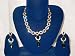 Gift for Her Necklace Set in Fashionable Style Victorian Beaded in Green and Pearl Stones