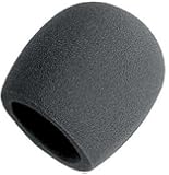 On Stage Foam Ball-Type Mic Windscreen, Black