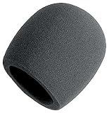 On Stage Foam Ball-Type Mic Windscreen, Black
