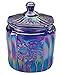 Carnival Blue Glass Biscuit Jar