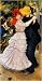 Artist Pierre Auguste Renoir Poster Print of Painting Dance at Bougival