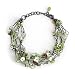 Wire and Copper Green Bracelet 