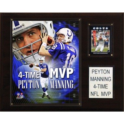 NFL Indianapolis Colts Peyton Manning's four MVPs Player Plaque