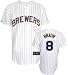 Ryan Braun Jersey: Adult 2010 Majestic Alternate Pinstripe Replica #8 Milwaukee Brewers Jersey - X-Large