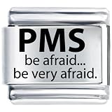 Pms Warning Italian Charms Bracelet Link