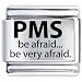 Jewelry : Pms Warning Italian Charms Bracelet Link