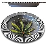 Weed /Cannabis /Marijuana Metal Hypnotic Cigarette Cigar Ashtray