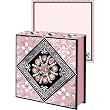 Pink Black Brooch Note pad, Jeweled Mini Notepad, Punch Studio