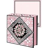 Pink Black Brooch Note pad, Jeweled Mini Notepad, Punch Studio