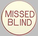 Trademark Poker Missed Blind Button for Poker Game (White)