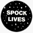 Star Trek - Spock Lives Logo (Space) - 1" Button / Pin